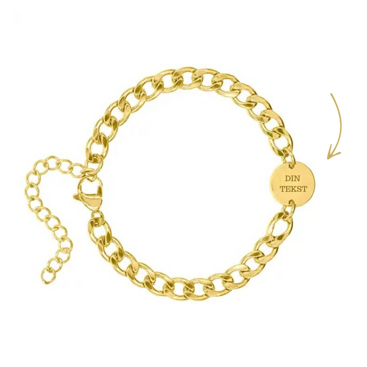 Personal Shield armbånd 18K Forgyldt
