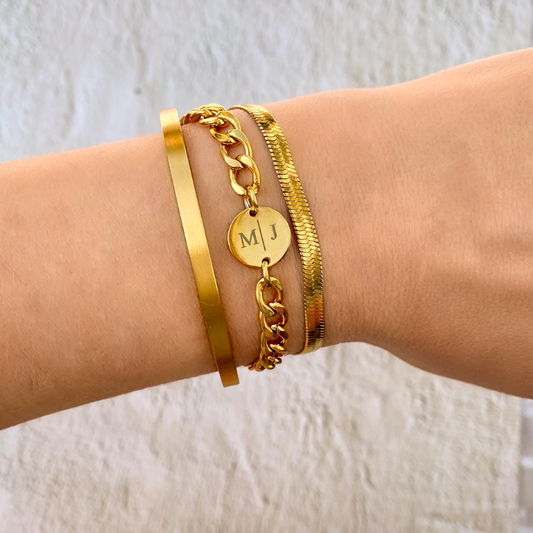 Personal Shield armbånd 18K Forgyldt