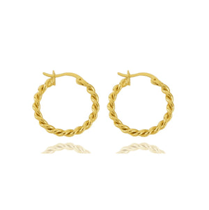 Adri Hoops 18K Forgyldt
