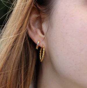 Adri Hoops 18K Forgyldt