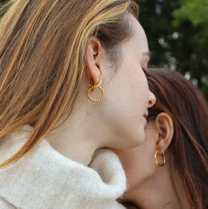 Adri Hoops 18K Forgyldt