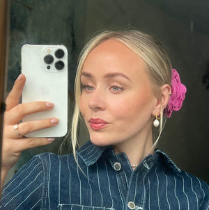 Emma Perle Øreringe 18K Forgyldt