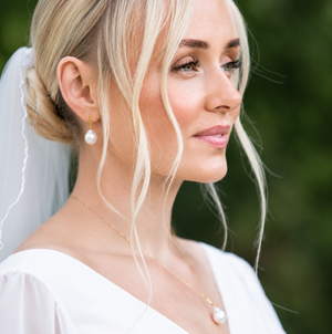 Emma Perle Øreringe 18K Forgyldt