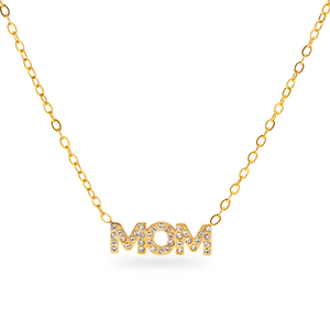 MOM Crystal Halskæde 18K Forgyldt