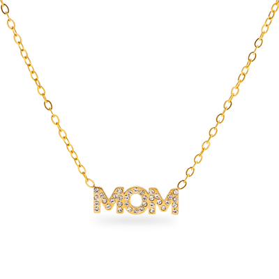 MOM Crystal Halskæde 18K Forgyldt
