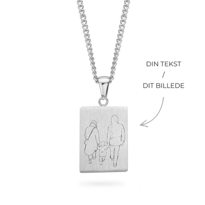 Personal Large Luca Halskæde Platin