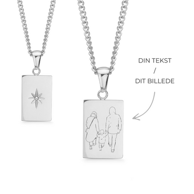 Personal Star Halskæde Platin