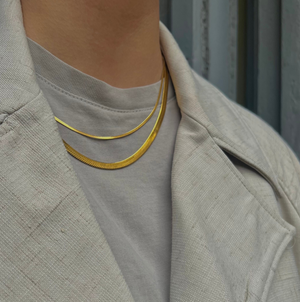 Snake Chain 5mm 18K Forgyldt
