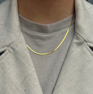 Snake Chain 2mm 18K Forgyldt