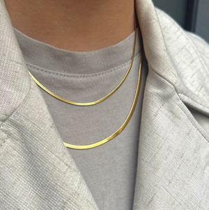 Snake Chain 2mm 18K Forgyldt