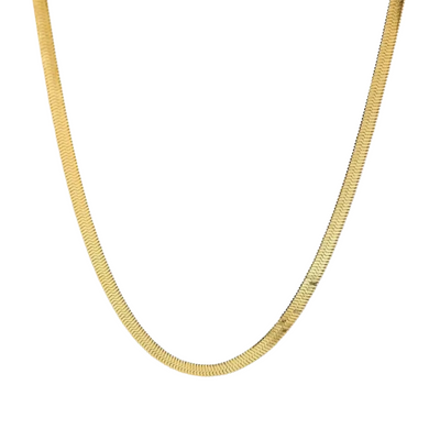 Snake Chain 5mm 18K Forgyldt