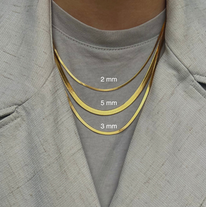 Snake Chain 2mm 18K Forgyldt