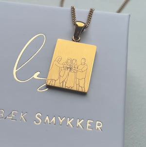 Large Luca Halskæde 18K Forgyldt
