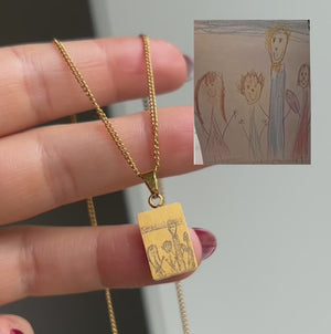 Personal Small Luca Halskæde 18K Forgyldt