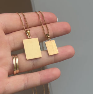 Personal Small Luca Halskæde 18K Forgyldt