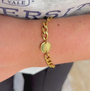 Personal Shield armbånd 18K Forgyldt