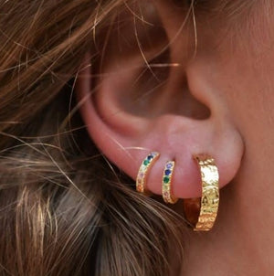Mini Rainbow Hoops 18K Forgyldt