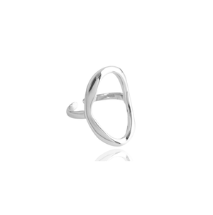 Oval Ring Sølv
