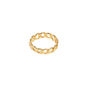 Panzer Ring 18K Forgyldt