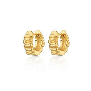 Struktur Hoops 18K Forgyldt