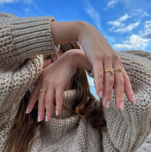 Empowerment Ring Månesten 18K Forgyldt