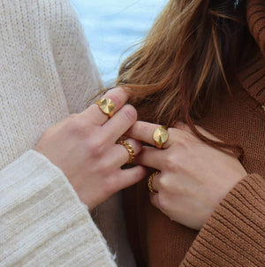 18K Forgyldt ringe