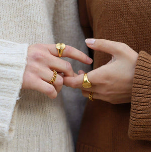 18K Forgyldt ringe