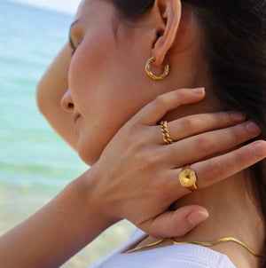 18K Forgyldt ringe