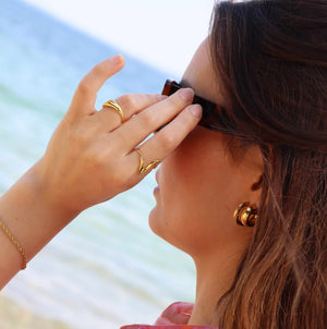 Wavey Ring 18K Forgyldt