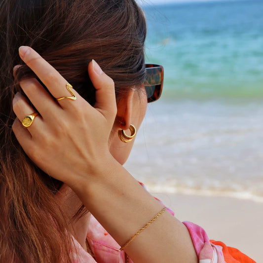 Wavey Ring Guld