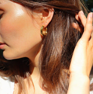 Lesley Hoops 18K Forgyldt
