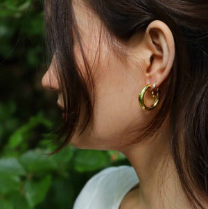 Lesley Hoops 18K Forgyldt