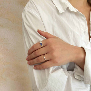 Ocean Eye Ring 925S Sølv