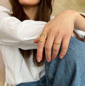 18K Forgyldt ringe