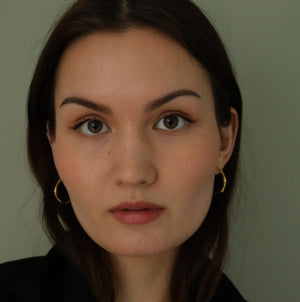 Single Lira Ørering 18K Forgyldt