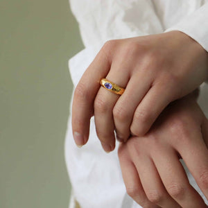Ocean Eye ring guld