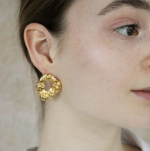 Selena Øreringe 18K Forgyldt