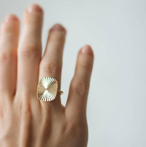 Sunlight Ring 18K Forgyldt