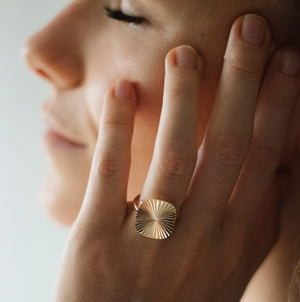 Sunlight Ring 18K Forgyldt