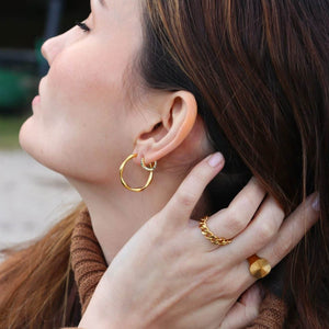 Single Lira ørering guld