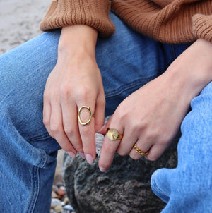 18K Forgyldt ringe