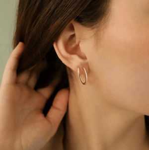 Mini Tiara Hoops 18K Forgyldt
