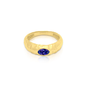 Ocean Eye Ring 18K Forgyldt