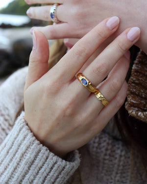 Ocean Eye ring guld