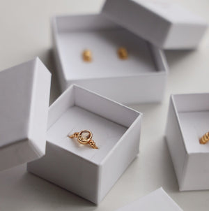 Viva Citrin Ring 18K Forgyldt